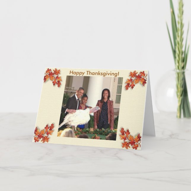 Personalised Thanksgiving - Greeting Card (Front)