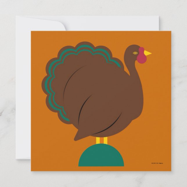 Personalised Thanksgiving Invitation (Front)