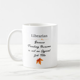 Personalised Thanksgiving Librarian Gift Coffee Mug