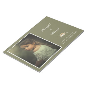 Personalised Thanksgiving Photo Notepad