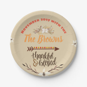 Personalised Thanksgiving  Plates