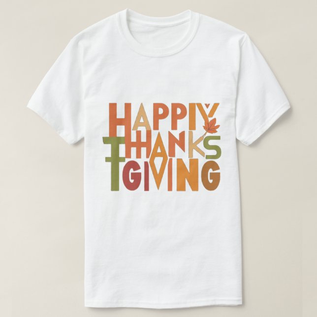 Personalised Thanksgiving T-Shirt (Design Front)
