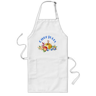 Personalised Thanksgiving with Pumpkins Long Apron