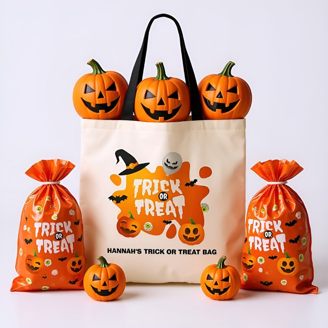 Personalised The Boo Crew Halloween Ghost Pumpkin  Tote Bag (Creator Uploaded)