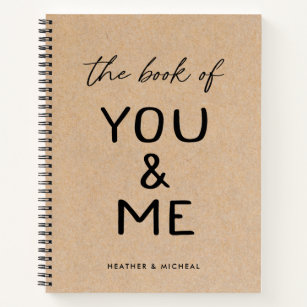 Personalised The Book of You and Me Couple Journal