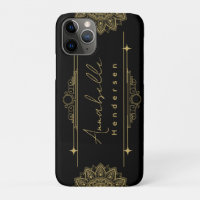 personalised The Elegante Gold & Black