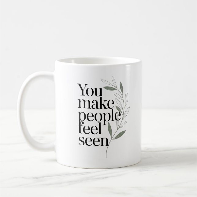 Personalised The Future Is Bright Quote Coffee Mug (Left)