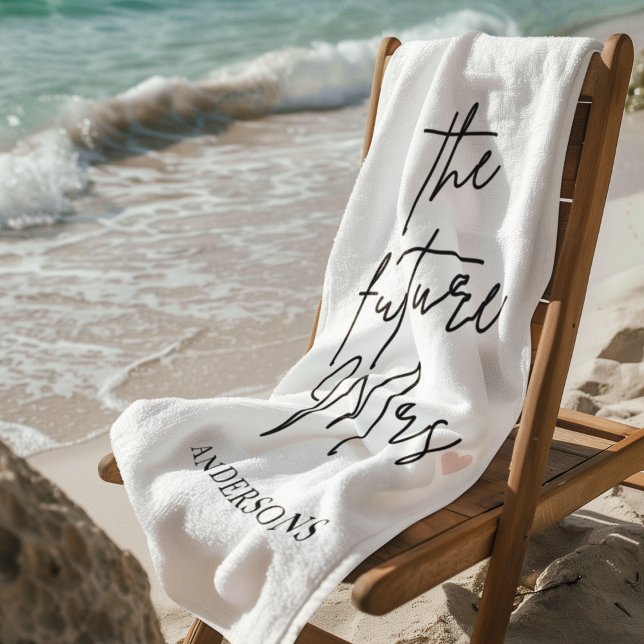 Personalised "The Future Mrs" Bridal Beach Towel | (Creator Uploaded)