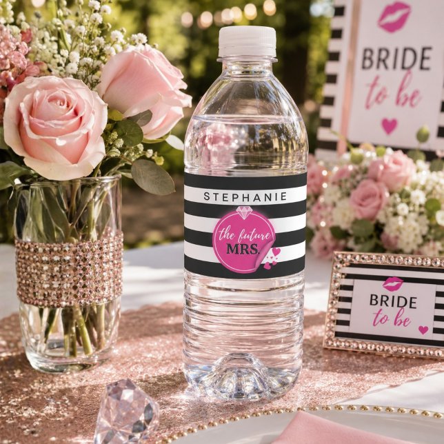 Personalised The Future Mrs. Water Bottle Labels (Creator Uploaded)