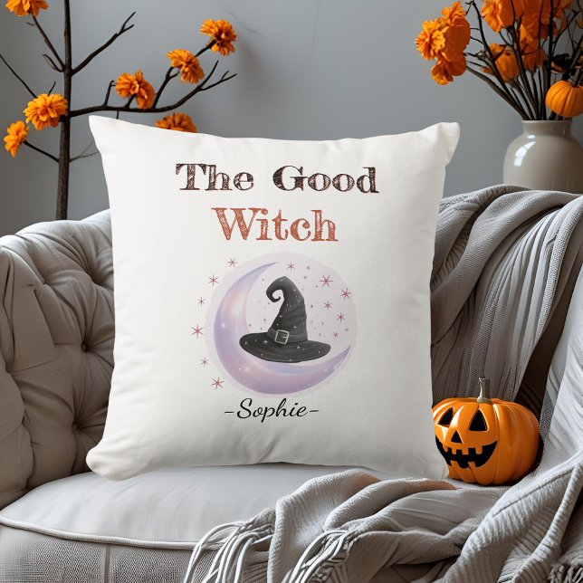 Personalised The Good Witch – Halloween Pillow (Creator Uploaded)