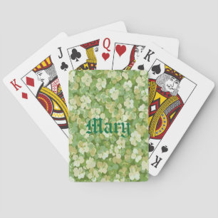 Personalised The Green Garden Playing Cards