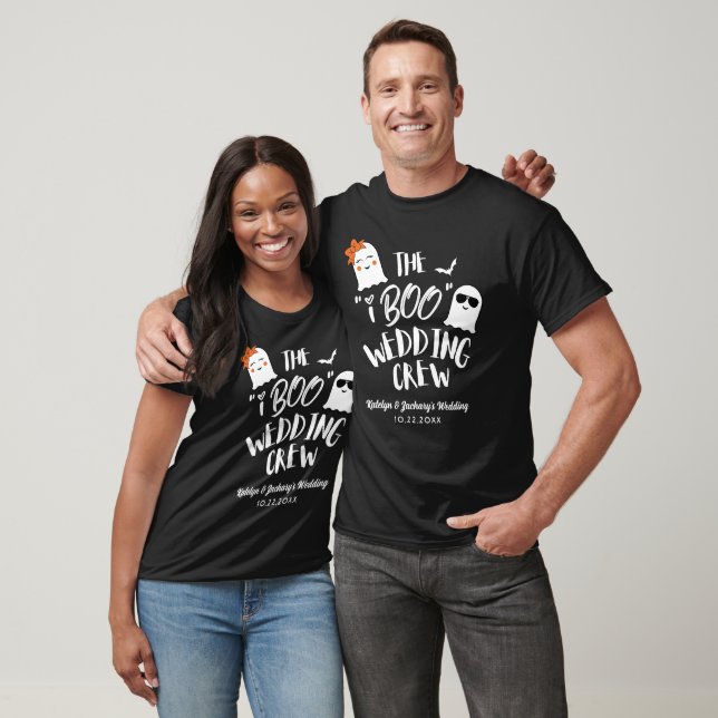 Personalised The I Boo Halloween Wedding Crew T-Shirt (Unisex)