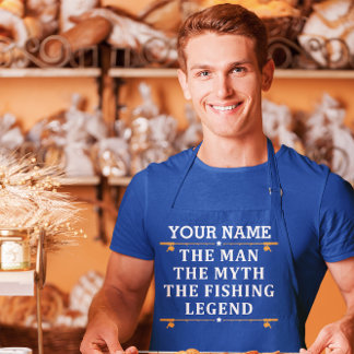Personalised The Man The Myth The Fishing Legend Apron