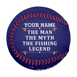 Personalised The Man The Myth The Fishing Legend Baseball