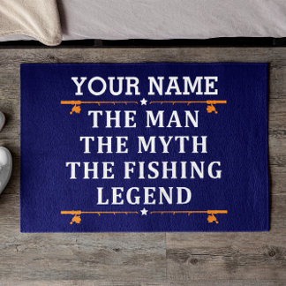 Personalised The Man The Myth The Fishing Legend Doormat