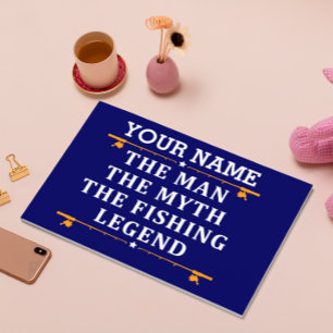 Personalised The Man The Myth The Fishing Legend Guest Book
