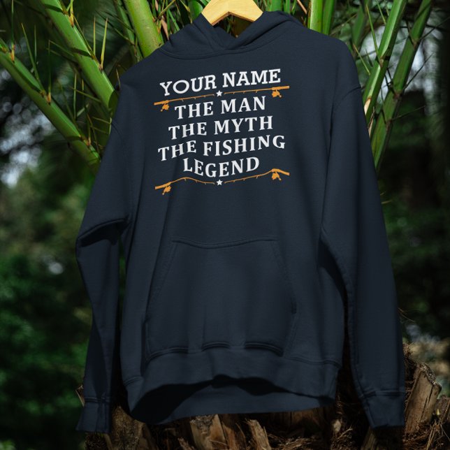 Personalised The Man The Myth The Fishing Legend Hoodie (Creator Uploaded)