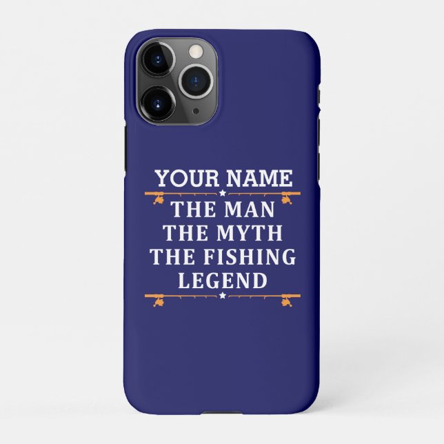 Personalised The Man The Myth The Fishing Legend i iPhone Case (Back)