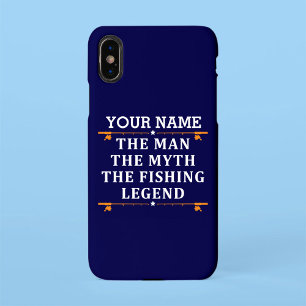 Personalised The Man The Myth The Fishing Legend i iPhone Case