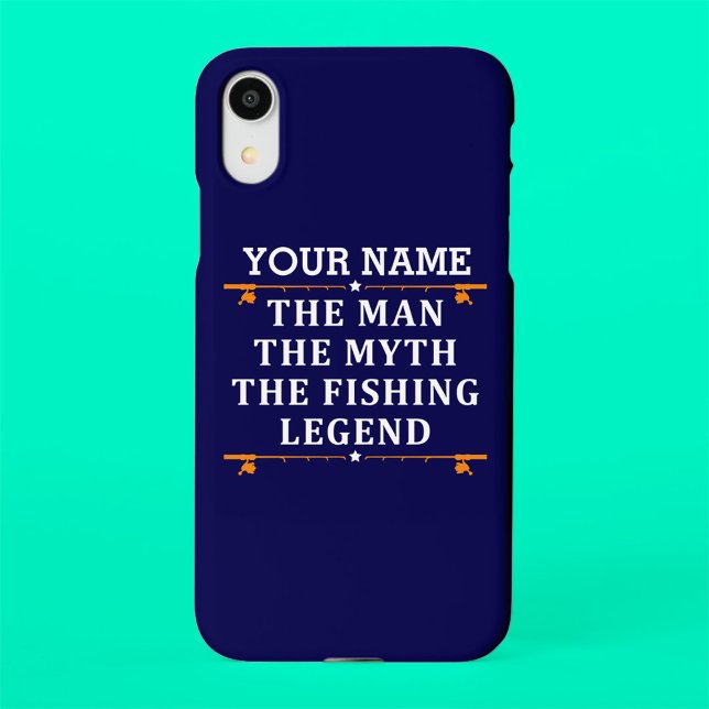 Personalised The Man The Myth The Fishing Legend i iPhone Case (Creator Uploaded)