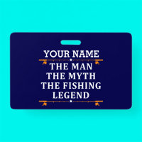 Personalised The Man The Myth The Fishing Legend
