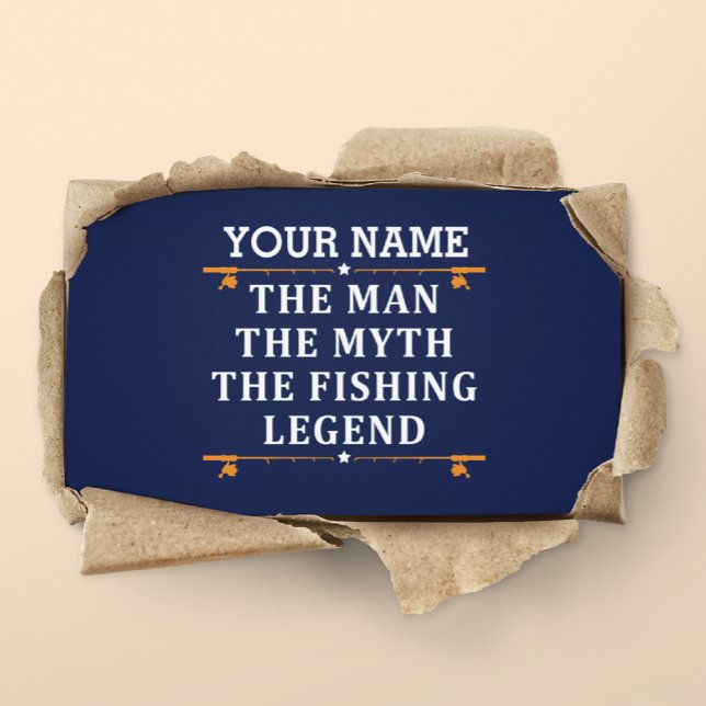 Personalised The Man The Myth The Fishing Legend Loyalty Card (Creator Uploaded)