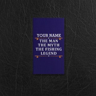 Personalised The Man The Myth The Fishing Legend Rack Card