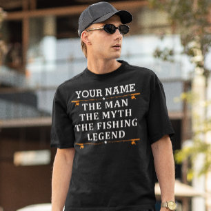 Personalised The Man The Myth The Fishing Legend T T-Shirt