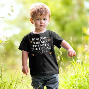 Personalised The Man The Myth The Fishing Legend Toddler T-Shirt