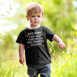 Personalised The Man The Myth The Fishing Legend Toddler T-Shirt