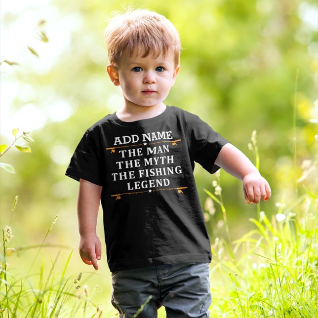 Personalised The Man The Myth The Fishing Legend Toddler T-Shirt (Creator Uploaded)