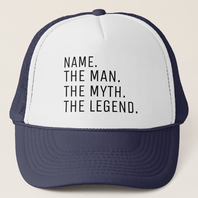 Personalised The Man The Myth The Legend Trucker H Trucker Hat (Front)