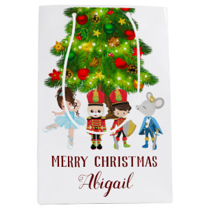 Personalised The Nutcracker Ballet Christmas Medium Gift Bag
