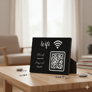 Personalised The Wifi Password Sign for Business  Plaque