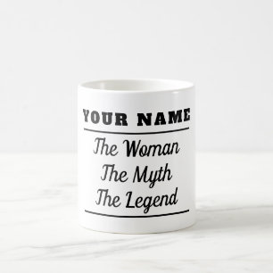 Personalised The Woman The Myth The Legend Coffee Mug