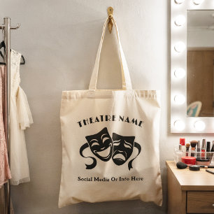 Personalised Theatre Acting Class Logo Or Name Tote Bag