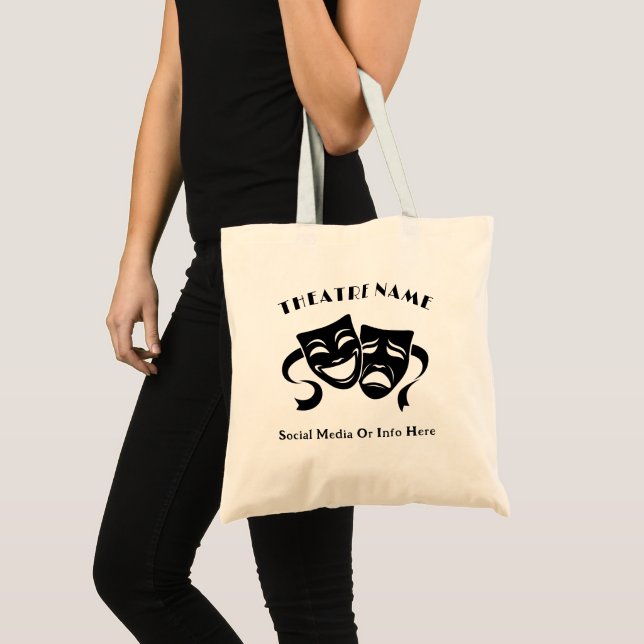 Personalised Theatre Acting Class Logo Or Name Tote Bag (Front (Product))