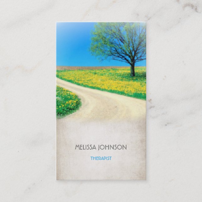 Personalised Therapist Psychologist Business Cart Business Card (Front)