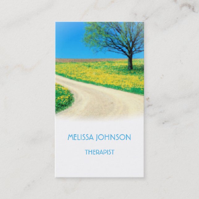 Personalised Therapist Psychologist Business Cart Business Card (Front)