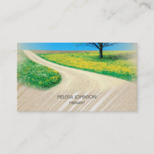 Personalised Therapist Psychologist Nature Relax Business Card