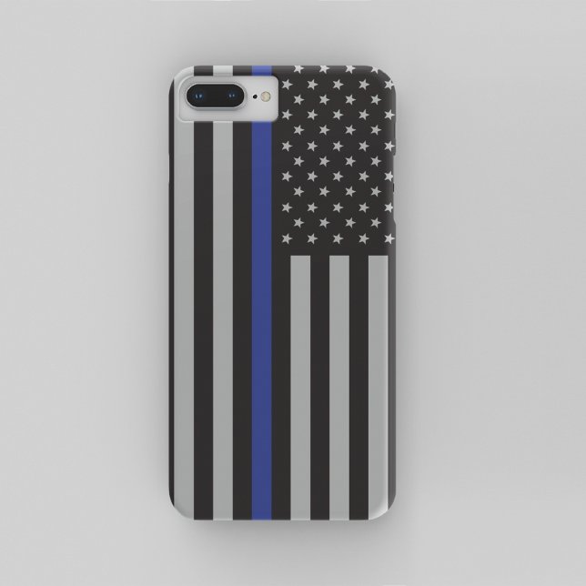 Personalised Thin Blue Line American Flag Case-Mate iPhone Case (Creator Uploaded)