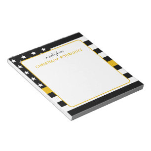 Personalised Thin Gold Line Flag 911 Dispatcher  Notepad