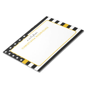 Personalised Thin Gold Line Flag 911 Dispatcher  Notepad