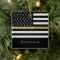 Personalised Thin Gold Line Glitter Flag
