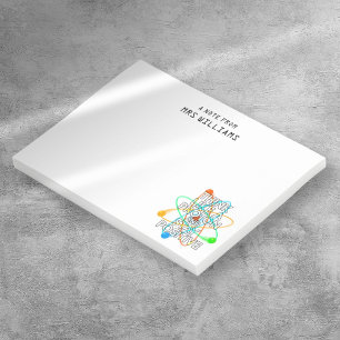 Personalised THINK LIKE A PROTON AND STAY POSITIVE Post-it Notes