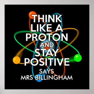 Personalised Think like a proton Science Poster