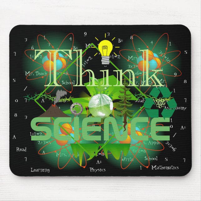 Personalised Think Science Mouse Pad (Front)