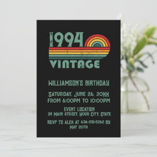 Personalised Thirty vintage 30th birthday party Invitation