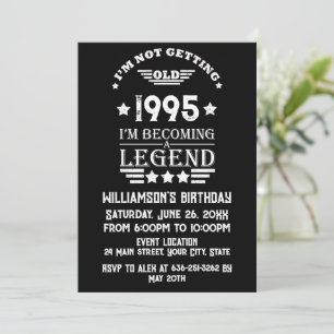 Personalised Thirty vintage 30th birthday party Invitation