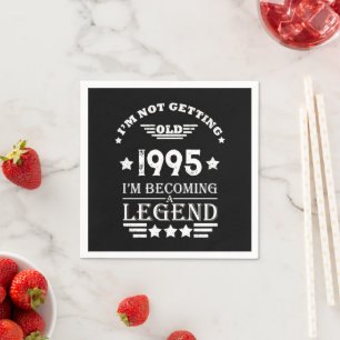 Personalised Thirty vintage 30th birthday party Napkin